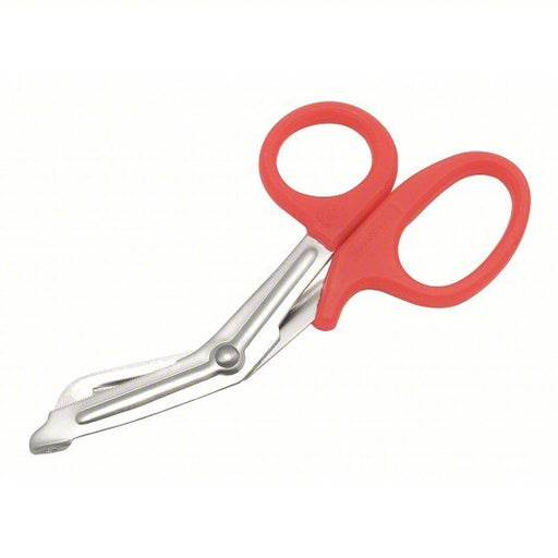 Medi - First 70901 - RD EMT Utility Scissors, Stainless Steel, Rounded, Plastic, 7 in Overall Lg, Red - KVM Tools Inc.KV11C658