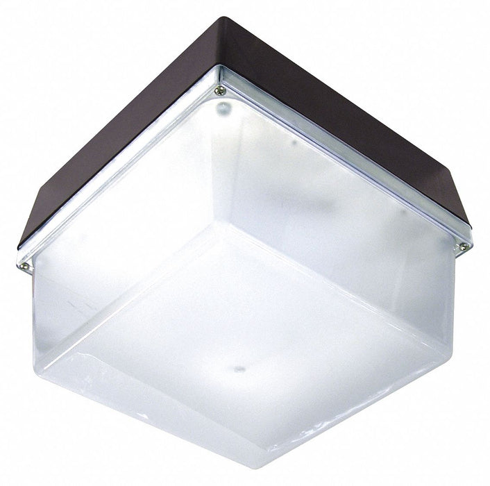 W F Harris Lighting 1200-4K-LED Canopy/Wall Pack Light, 45W, 4,000 lm, 4000K, 120-277V, Bronze