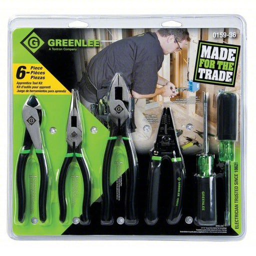 Greenlee 0159 - 36 Electronics Tool Kit 6 Total Pcs, Drivers and Bits/Electrical and Telecom Tools/Pliers - KVM Tools Inc.KV11L581
