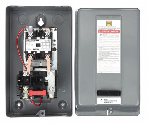 Square D 8911DPSG32V02 Definite Purpose Magnetic Motor Starter, Non-Reversing, 2 Poles, 30 A, 120V AC Coil