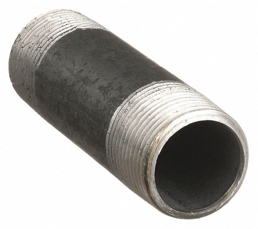 Beck 0330032806 Black Steel Pipe Nipple, 1-1/2 in