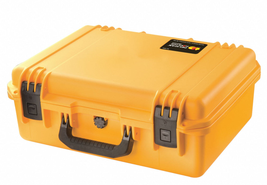 Pelican IM2400 Protective Case, 13 x 18 x 6-3/4 in Inside, No Foam, Yellow, Stationary, 6 lb
