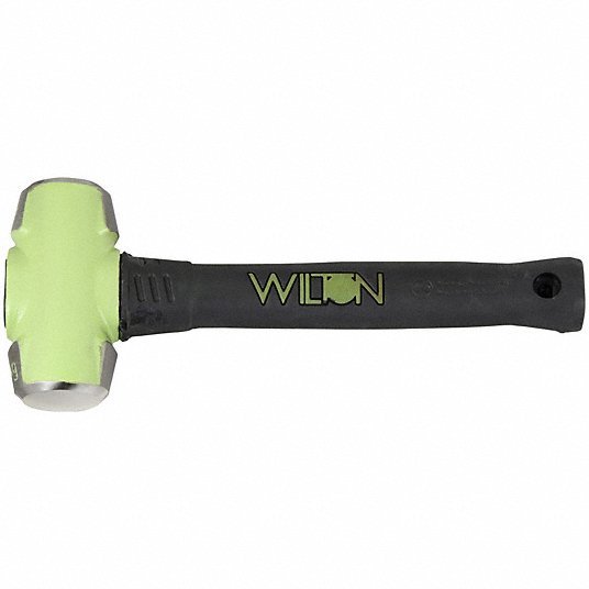 Wilton 20412 Steel Engineering Hammer Steel Handle, 4 lb Head Wt, 1 3/4 in Dia, 12 in Overall Lg, Round Shape - KVM Tools Inc.KV12A537