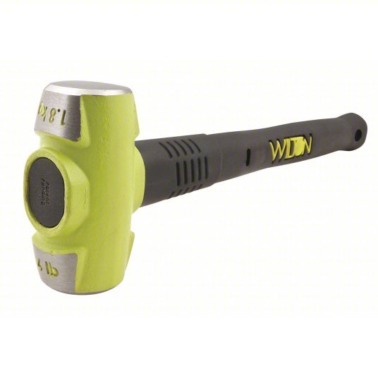 Wilton 20416 Steel Engineering Hammer Steel Handle, 4 lb Head Wt, 1 1/2 in Dia, 18 in Overall Lg, Round Shape - KVM Tools Inc.KV12A538