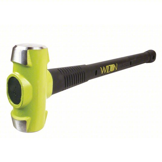 Wilton 21030 Standard Sledge Hammer Steel Handle, 10 lb Head Wt, 2 1/4 in Dia, 32 in Overall Lg - KVM Tools Inc.KV12A545