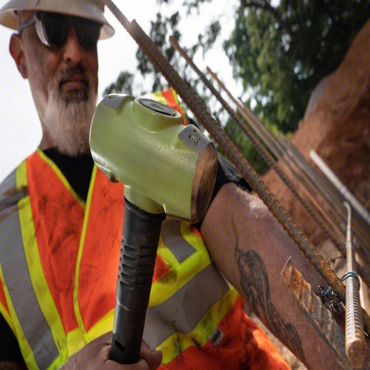 Wilton 21016 Standard Sledge Hammer, Steel Handle, 10 lb Head Wt, 2 1/4 in Dia, 18 in Overall Lg - KVM Tools Inc.KV40P672