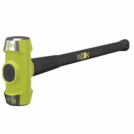 Wilton 21430 Standard Sledge Hammer, Steel Handle, 14 lb Head Wt, 3 in Dia, 32 in Overall Lg, Round Shape - KVM Tools Inc.KV12A550