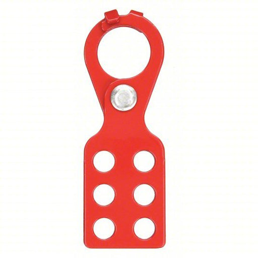 Zing 7106 Lockout Hasp Pry-Resistant Hasp, 1 in Opening Size, Red, 6 Padlocks - KVM Tools Inc.KV12E736