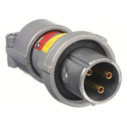 Appleton ACP3023BC Plug 30 A, 250V DC/600V AC, Style 2 Grounding, 30 hp Horsepower Rating - KVM Tools Inc.KV12G129