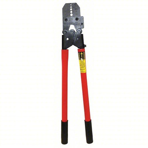 Loos 1-SC Hand Swaging Tool, Cable Size 1/16-3/16 in Copper Oval Sleeve Size, Test Gauge - KVM Tools Inc.KV12R355