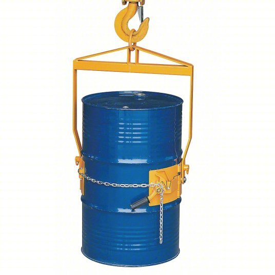 KVM Tools KV12R538 Vertical Drum Lifter/Dispenser For 55 gal Drum Capacity, Manual Tilt, Metal, Body, Vertical - KVM Tools Inc.KV12R538