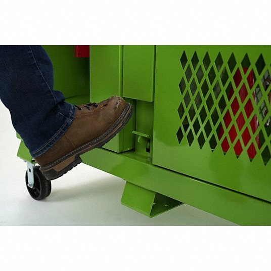 Knaack 139 - SK - 01 - KL Jobsite Cabinet 60 in W x 30 in D x 60 in H, 59.4 cu ft, Proprietary Recessed Padlock, Green - KVM Tools Inc.KV860JV2