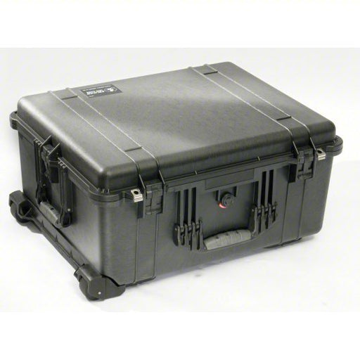 Pelican 1610-021-110 Protective Case 16 3/4 in x 21 3/4 in x 10 5/8 in Inside, Black, Mobile, No Foam Included - KVM Tools Inc.KV13E507