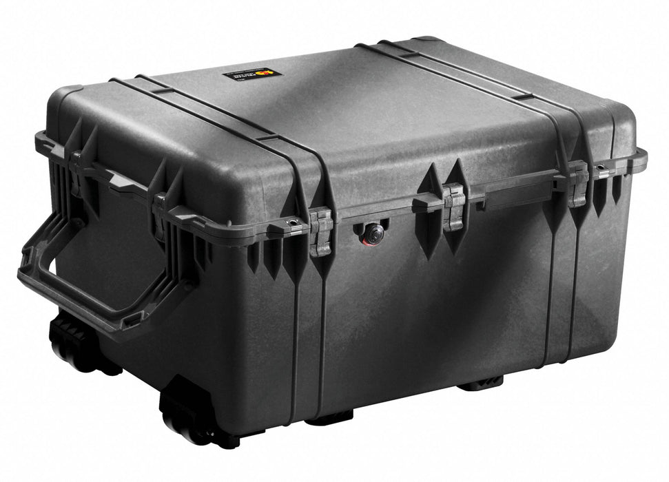 Pelican 1630NF Protective Case, 21 in x 27 3/4 in x 15 1/2 in Inside, No Foam, Black, Mobile, 31 lb Wt