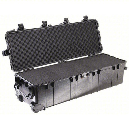 Pelican 1740 Protective Case 12 7/8 in x 41 in x 12 1/8 in, Flat/Pick and Pluck, Black, 2 Wheels - KVM Tools Inc.KV13E556
