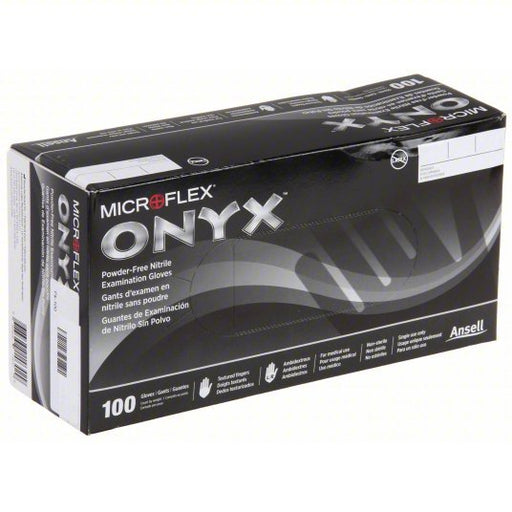 Microflex N643 Disposable Gloves Medical - Grade, L (9), 4 mil, Powder - Free, Nitrile, Grain, Fingertips - KVM Tools Inc.KV2VLZ8