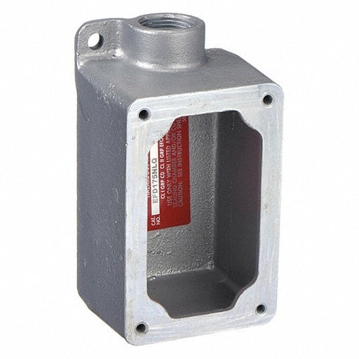 Appleton EFD175 - NL - Q Mounting Body 1 Gangs, Iron, 3/4 in Hub Size, Dead End, 6 1/8 in Overall Ht - KVM Tools Inc.KV13G838