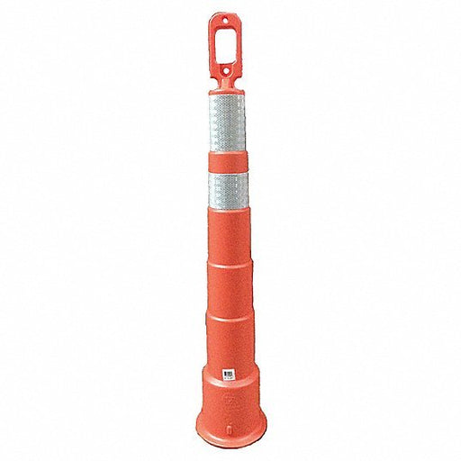 KVM Tools 03 - 750 - 6EG Trim Line Channelizer Looper Top, 4 Reflective Stripes, 6 in, 49 3/4 in Ht, Orange, Engineer - KVM Tools Inc.KV13P888