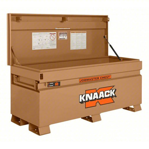 Knaack 60 Jobsite Box 60 in Overall Wd, 24 in Overall Dp, 28 1/4 in Overall Ht, Padlockable, Tan - KVM Tools Inc.KV13R527