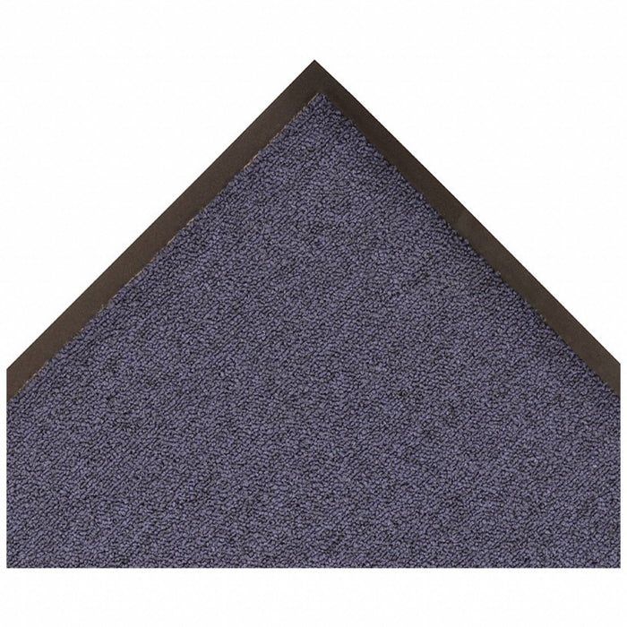 Notrax 141S0035BU Entrance Mat, Loop Pile, Outdoor, Heavy, 3 ft x 5 ft, 3/8 in Thick, Polypropylene, Vinyl, Flat Edge