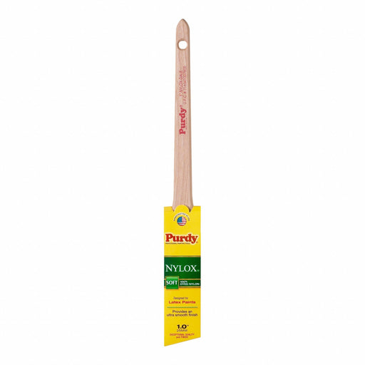 Purdy 144080210 Nylon Paint Brush, Angle Sash Brush, 1 in, Synthetic, Nylon