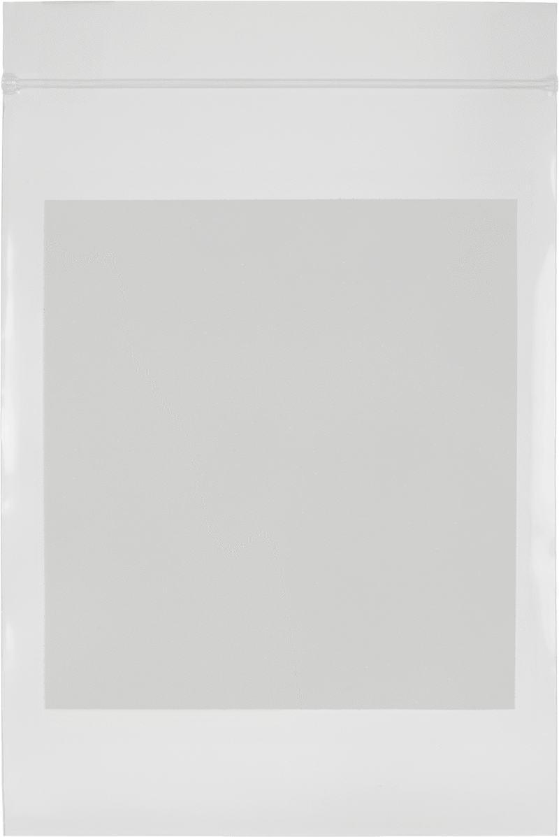 McMaster 14555T61 Mark-On Resealable Bag, Pack of 25, Blank, 4" Wide, 6" High, 8 Mil Thick