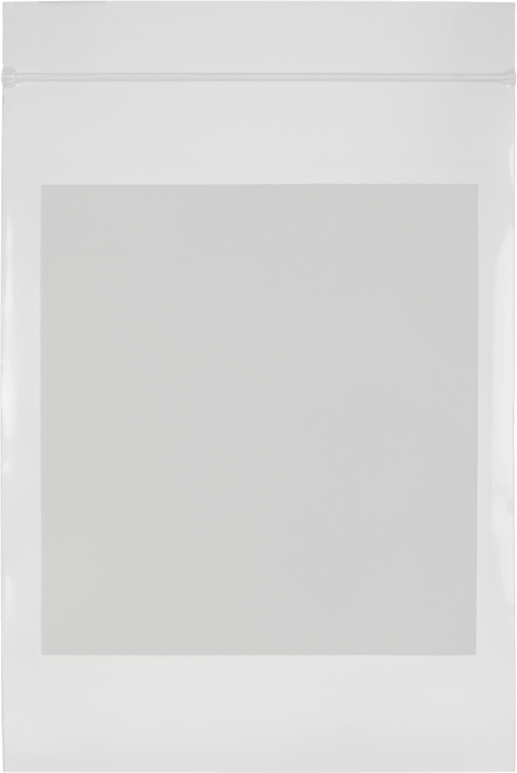 McMaster 14555T61 Mark-On Resealable Bag, Pack of 25, Blank, 4" Wide, 6" High, 8 Mil Thick