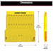 Master Lock 1484B Lockout Station, Unfilled, Holds 20 Padlocks, 22 in x 22 in, Includes Translucent Lockable Cover - KVM Tools Inc.KV2CJK7