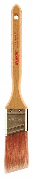 Purdy 144152215 Paint Brush, Angle Sash Brush, 1-1/2 in, Synthetic, Nylon
