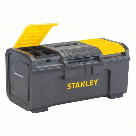 Stanley STST24410 Tool Box 23 1/2 in Overall Wd, 10 1/2 in Overall Dp, 10 1/8 in Overall Ht, Padlockable - KVM Tools Inc.KV14C630