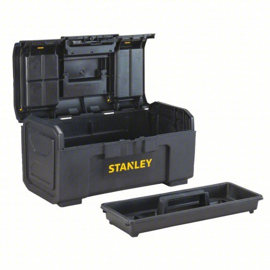 Stanley STST24410 Tool Box 23 1/2 in Overall Wd, 10 1/2 in Overall Dp, 10 1/8 in Overall Ht, Padlockable - KVM Tools Inc.KV14C630