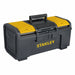 Stanley STST19410 Tool Box, 19 in W 11 in D 10 3/16 in H, Plastic, Black, Hinged Lid, Padlock, 3 Compartments
