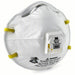 3M 8210V Disposable Respirator Dual, Non - Adj, Metal Nose Clip, Std, White, Universal Mask Size, 10 PK - KVM Tools Inc.KV14F203