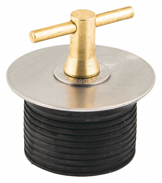Shaw Plugs 52005 Mechanical Expansion Plug, T-Handle, End of Pipe, For 2 in Pipe, Neoprene Plug