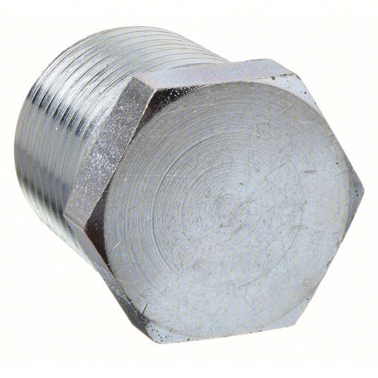 Parker 2 PH - S Hex Head Plug Carbon Steel, 1/8 in Fitting Pipe Size, Male NPT, 9/16 in Lg, 1/8 in - 27 Thread Size - KVM Tools Inc.KV1DGT7