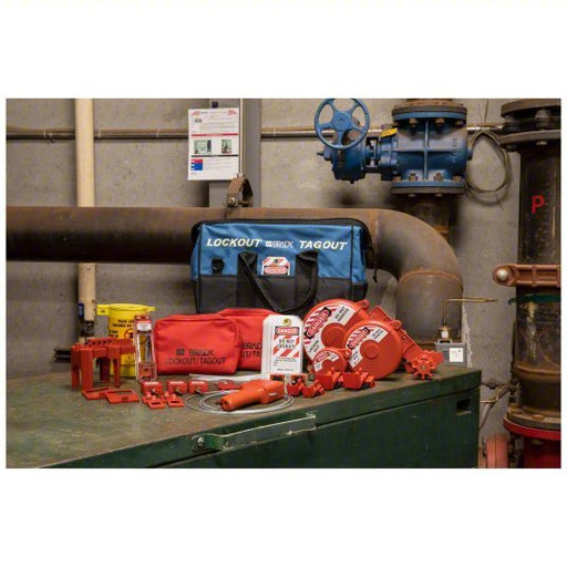 Brady 153672 Valve Lockout Kit Keyed Different Padlocks, Blue - KVM Tools Inc.KV799YU8