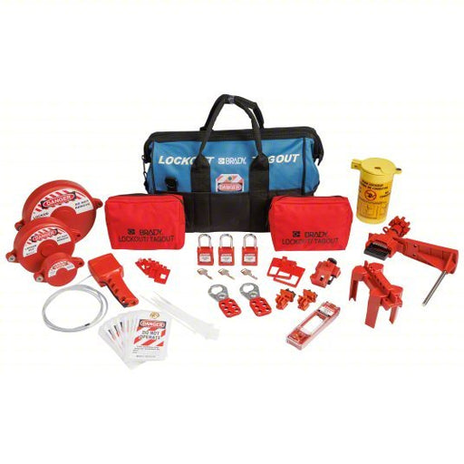 Brady 153672 Valve Lockout Kit Keyed Different Padlocks, Blue - KVM Tools Inc.KV799YU8
