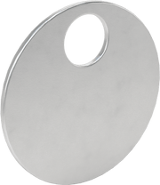 McMaster 1541T26 Metal Engraving and Stamping Tags, Aluminum Round, 1-3/8" Diameter, Pack of 25