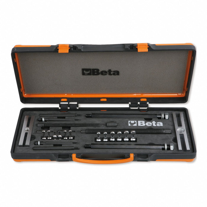 Beta 1547/C6 Ball Bearing Extractor Set, External/Internal, 23 Pieces, Metal storage case