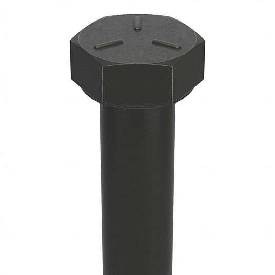 Fabory U01060.043.0800 Grade 5, 7/16"-20 Hex Head Cap Screw, Black Oxide Steel, 8 in L, 5 PK