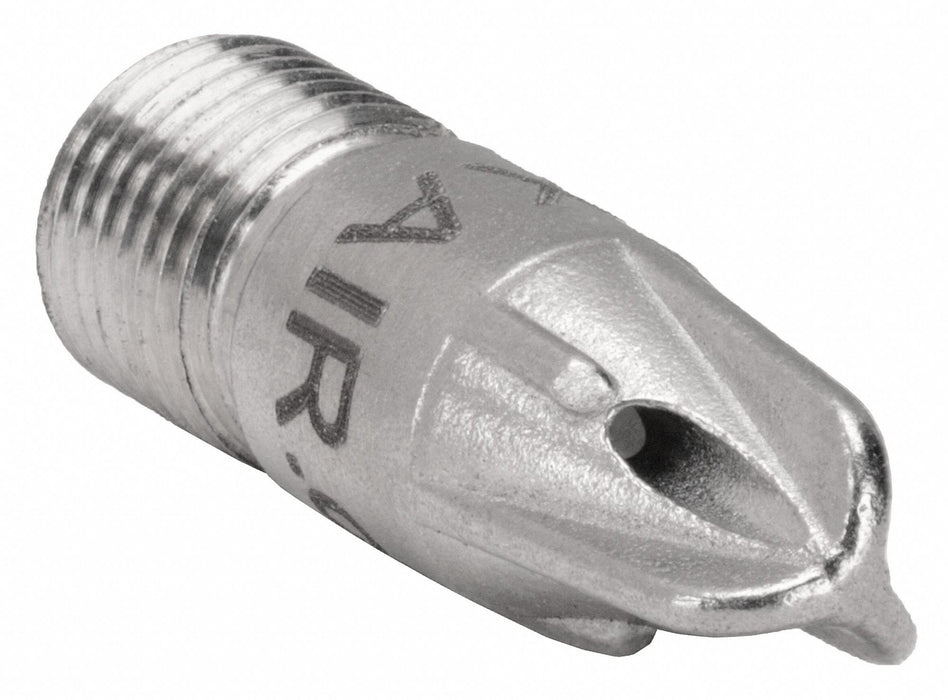 Exair 1108SS Air Gun Nozzle, For 9256/9262/9268, Stainless Steel, 1/2 in Extension Lg, 58 dB Sound Level