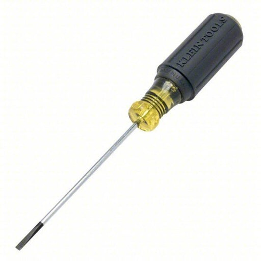 Klein 612 - 4 General Purpose Slotted Screwdriver 1/8 in Tip Size, 7 3/4 in Overall Lg, 4 in Shank Lg - KVM Tools Inc.KV15W151