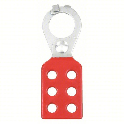 Brady 105718 Lockout Hasp Pry - Resistant Hasp, 1 in Opening Size, Red, 6 Padlocks - KVM Tools Inc.KV15Y533