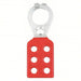 Brady 105718 Lockout Hasp Pry - Resistant Hasp, 1 in Opening Size, Red, 6 Padlocks - KVM Tools Inc.KV15Y533