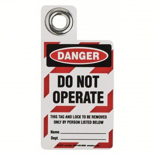Brady 105723 Danger Tag Do Not Operate, Vinyl, Write - On Surface, English - KVM Tools Inc.KV15Y641