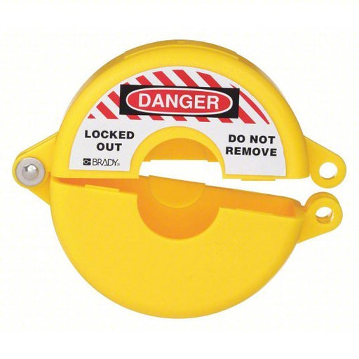 Brady 65590 Gate Valve Lockout Hinged, For Sz 1 to 2 1/2 in Max Hand Wheel Dia - KVM Tools Inc.KV15Y672