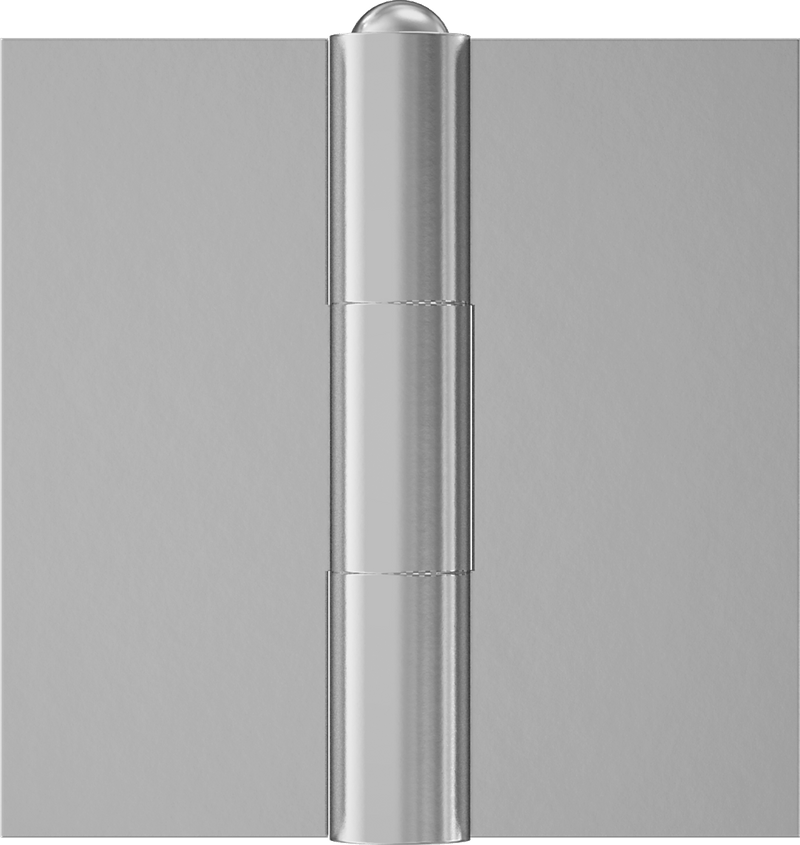McMaster 1609A2 Hinge without Holes, Removable Pin, 5" × 2-1/2" Door Leaf, 1/4" Leaf Thickness