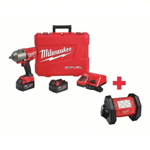 Milwaukee 2863 - 22, 2361 - 20 Impact Wrench 1/2 in Square Drive Size, 1,000 ft - lb Fastening Torque, 1,400 ft - lb Breakaway Torque - KVM Tools Inc.KV165FY3