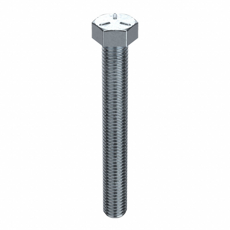 Approved Vendor U01210.050.0600 Hex Tap Bolt, Steel Grade 5, Zinc Plated, 1/2"-13, Coarse, 6 in lg, Fully Threaded, 5 PK