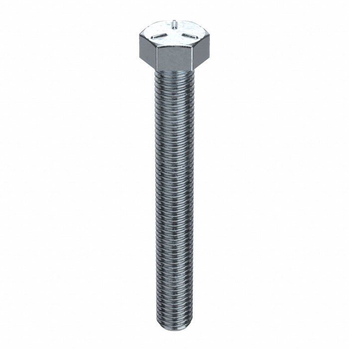 Approved Vendor U01210.050.0600 Hex Tap Bolt, Steel Grade 5, Zinc Plated, 1/2"-13, Coarse, 6 in lg, Fully Threaded, 5 PK